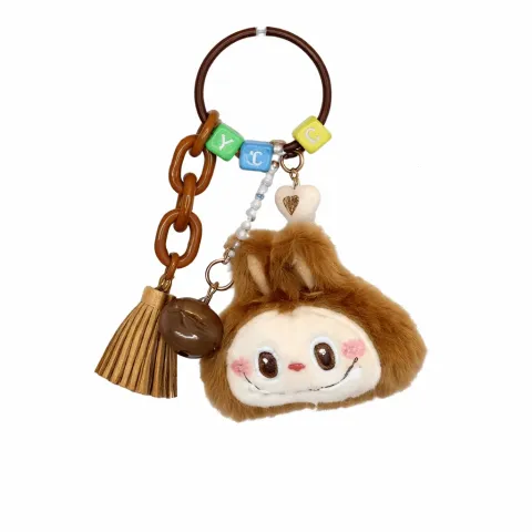 Brown Labubu Face Charm