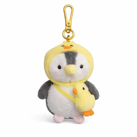 Plush Yellow Penguin with Fish Bag