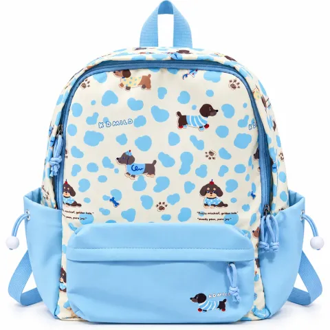 Blue Dog Print Backpack