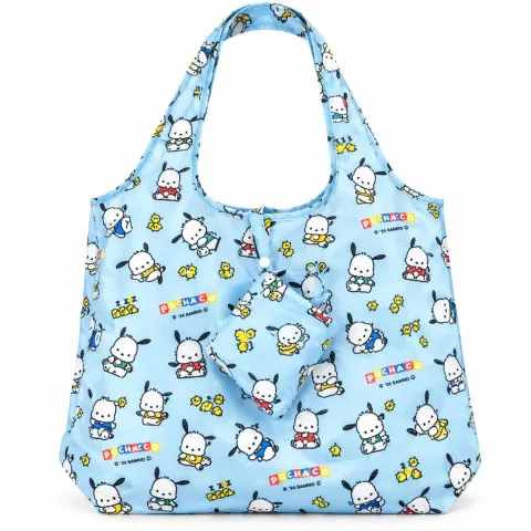 Purple Kuromi Print Foldable Shopping Bag
